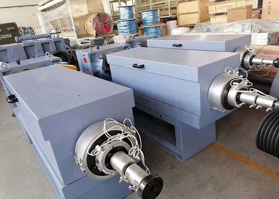120KW 100rpm Double Screw Extruder Machine Conical Extrusion