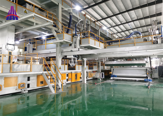 PP SSMMS SMMS Spunbond Meltblown Fabric Production Line Hot Air Drawing