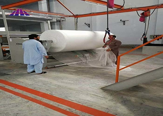 1600mm Automatic Non Woven Making Machine Stably Single Beam